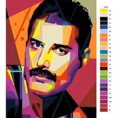 Malujsi Malování podle čísel - Freddie Mercury 05 - 60x80 cm, bez dřevěného rámu