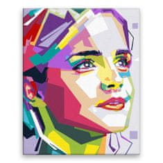 Malujsi Malování podle čísel - Emma Watson - 80x100 cm, bez dřevěného rámu