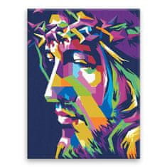 Malujsi Malování podle čísel - Jesus - 30x40 cm, bez dřevěného rámu