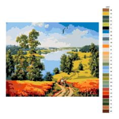 Malujsi Malování podle čísel - Božská krajina - 100x80 cm, plátno vypnuté na rám