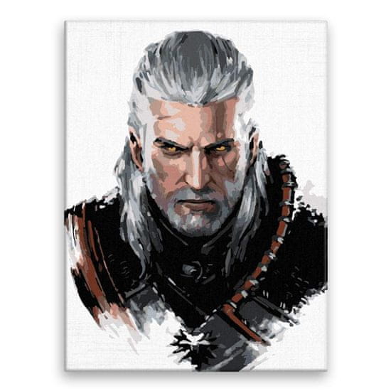 Malujsi Malování podle čísel - The Witcher 04 - 30x40 cm, bez dřevěného rámu