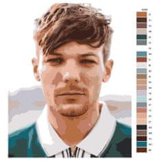 Malujsi Malování podle čísel - Louis Tomlinson 02 - 40x50 cm, bez dřevěného rámu