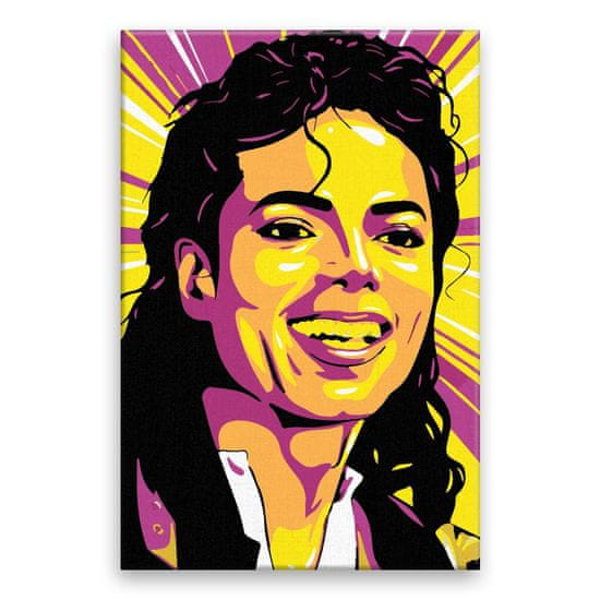 Malujsi Malování podle čísel - Michael Jackson 01 - 40x60 cm, plátno vypnuté na rám