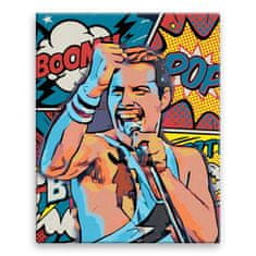 Malujsi Malování podle čísel - Freddie Mercury 03 - 80x100 cm, plátno vypnuté na rám