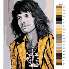 Malujsi Malování podle čísel - Freddie Mercury 04 - 80x120 cm, plátno vypnuté na rám