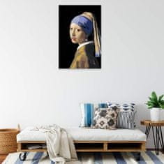 Malujsi Malování podle čísel - Dívka s perlou - Jan Vermeer - 80x120 cm, bez dřevěného rámu