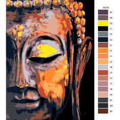 Malujsi Malování podle čísel - Buddha 02 - 80x120 cm, plátno vypnuté na rám