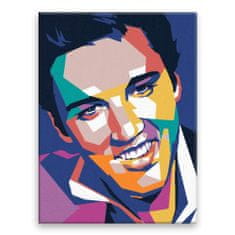 Malujsi Malování podle čísel - Elvis Presley 01 - 60x80 cm, plátno vypnuté na rám