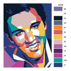 Malujsi Malování podle čísel - Elvis Presley 01 - 60x80 cm, plátno vypnuté na rám