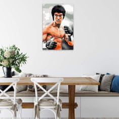 Malujsi Malování podle čísel - Bruce Lee 02 - 80x120 cm, bez dřevěného rámu