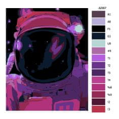 Malujsi Malování podle čísel - Astronaut ve vesmíru - 80x100 cm, plátno vypnuté na rám