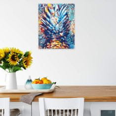 Malujsi Malování podle čísel - Ananas - 80x100 cm, plátno vypnuté na rám