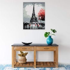 Malujsi Malování podle čísel - Eiffel Tower na podzim - 80x100 cm, plátno vypnuté na rám