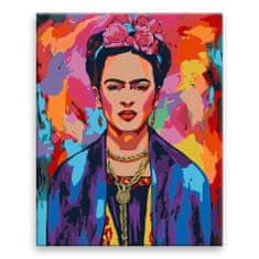 Malujsi Malování podle čísel - Frida v barvách - 80x100 cm, plátno vypnuté na rám