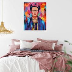 Malujsi Malování podle čísel - Frida v barvách - 80x100 cm, plátno vypnuté na rám