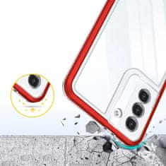 IZMAEL Hybridní pouzdro 3 v 1 pro Samsung Galaxy S23 - Červená KP24558