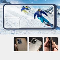 OEM Silikonové pouzdro hybrid s barevným rámem na Samsung Galaxy S21 PLUS 5G Blue