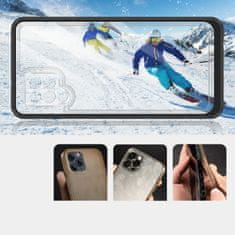 OEM Silikonové pouzdro hybrid s barevným rámem na Samsung Galaxy A42 5G Black