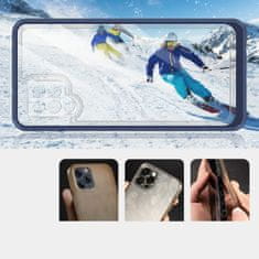 OEM Silikonové pouzdro hybrid s barevným rámem na Samsung Galaxy A42 5G Blue