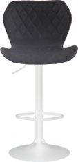 BHM Germany Barová židle Cork, textil, bílá / černá