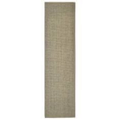 Vidaxl Koberec přírodní sisal 66 x 250 cm taupe