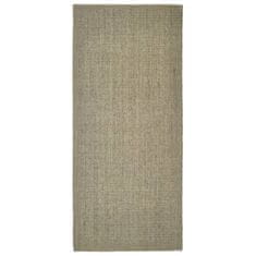 Greatstore Koberec přírodní sisal 66 x 150 cm taupe