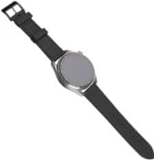 FIXED Kožený řemínek Leather Strap s šířkou 20mm pro smartwatch FIXLST-20MM-BK, černý