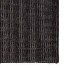 Vidaxl Koberec přírodní sisal 80 x 350 cm černý