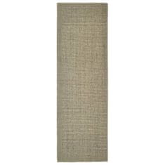 Greatstore Sisalový koberec pro škrabací sloupek taupe 80 x 250 cm