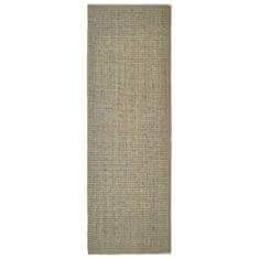 Greatstore Koberec přírodní sisal 100 x 300 cm taupe