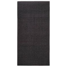 Greatstore Koberec přírodní sisal 100 x 200 cm černý