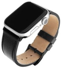 FIXED Kožený řemínek Leather Strap pro Apple Watch 38/40/41 mm FIXLST-436-BK, černý