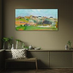 COLORAY.CZ Obraz na skle Krajina v Le Pould Gauguin 140x70 cm