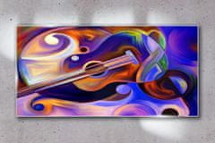 COLORAY.CZ Obraz na skle Abstrakce hudební housle 100x50 cm