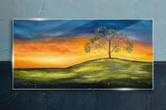 COLORAY.CZ Obraz na skle Louka Sky Sunset 120x60 cm