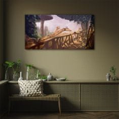 COLORAY.CZ Obraz na skle Abstrakce veverka žirafa 100x50 cm