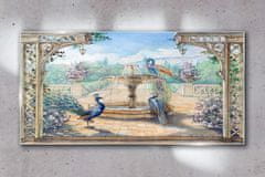 COLORAY.CZ Obraz na skle Abstrakce fontána 120x60 cm