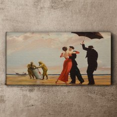 COLORAY.CZ Obraz na plátně Beach Rescue Banksy 120x60 cm