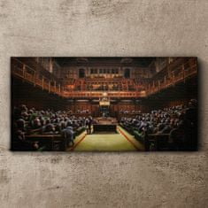 COLORAY.CZ Obraz na plátně Parlament banky 100x50 cm