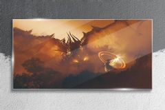 COLORAY.CZ Obraz na skle Fantasy Dragon Malování 120x60 cm