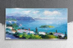 COLORAY.CZ Obraz na skle Moře Top Sea Blue 100x50 cm