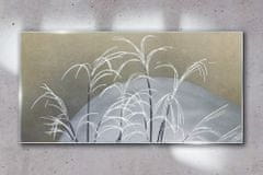 COLORAY.CZ Obraz na skle Abstrakce rostlinný sníh \ t 120x60 cm
