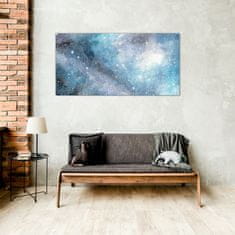 COLORAY.CZ Obraz na skle Noční obloha galaxie hvězdy 100x50 cm