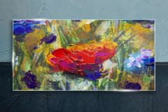 COLORAY.CZ Obraz na skle Abstrakce květiny 100x50 cm