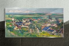 COLORAY.CZ Obraz na skle AUVERS Panoramatický výhled 100x50 cm