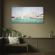 COLORAY.CZ Obraz na skle Vstup do Seurat Port 100x50 cm