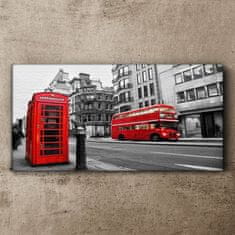 COLORAY.CZ Obraz na plátně Město London Bus 140x70 cm