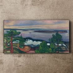 COLORAY.CZ Obraz na plátně Vlak PAL Edvard Munch 100x50 cm