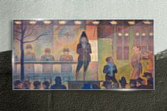 COLORAY.CZ Obraz na skle Cirkusová sideshow Seurat 120x60 cm