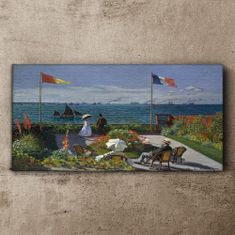 COLORAY.CZ Obraz na plátně Zahradní příroda Art Monet 100x50 cm